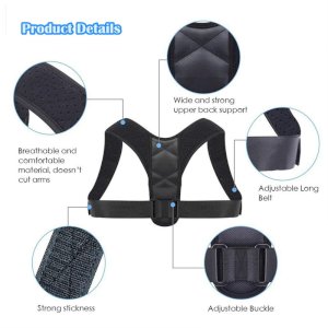   PrevNext Posture Corrector Humpback Correction Belt Breathable Adjustable Straps