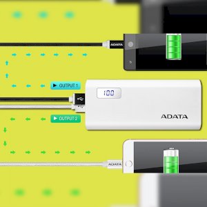  Genuine ADATA Power Bank 12500mAh 2 USB