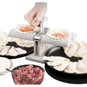 Double Head Automatic ABS Plastic with SS Dumpling Maker Mould Machine