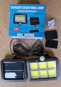 56 Led Solar Sensor Indoor Outdoor Light