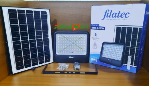 FILATEC SOLAR INDOOR OUT DOOR FLOOD LIGHT 